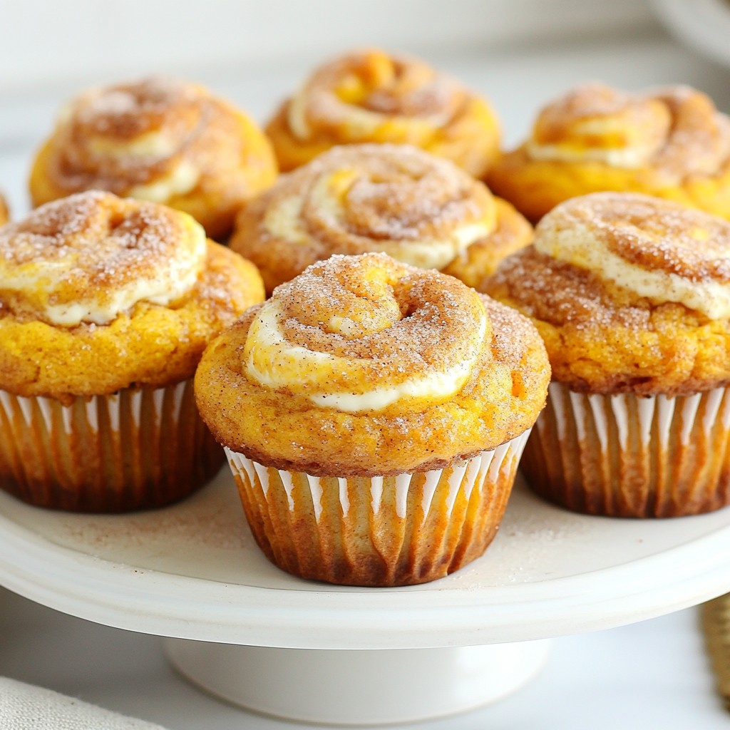 Pumpkin Cream Cheese Swirl Muffins Delightful Treat