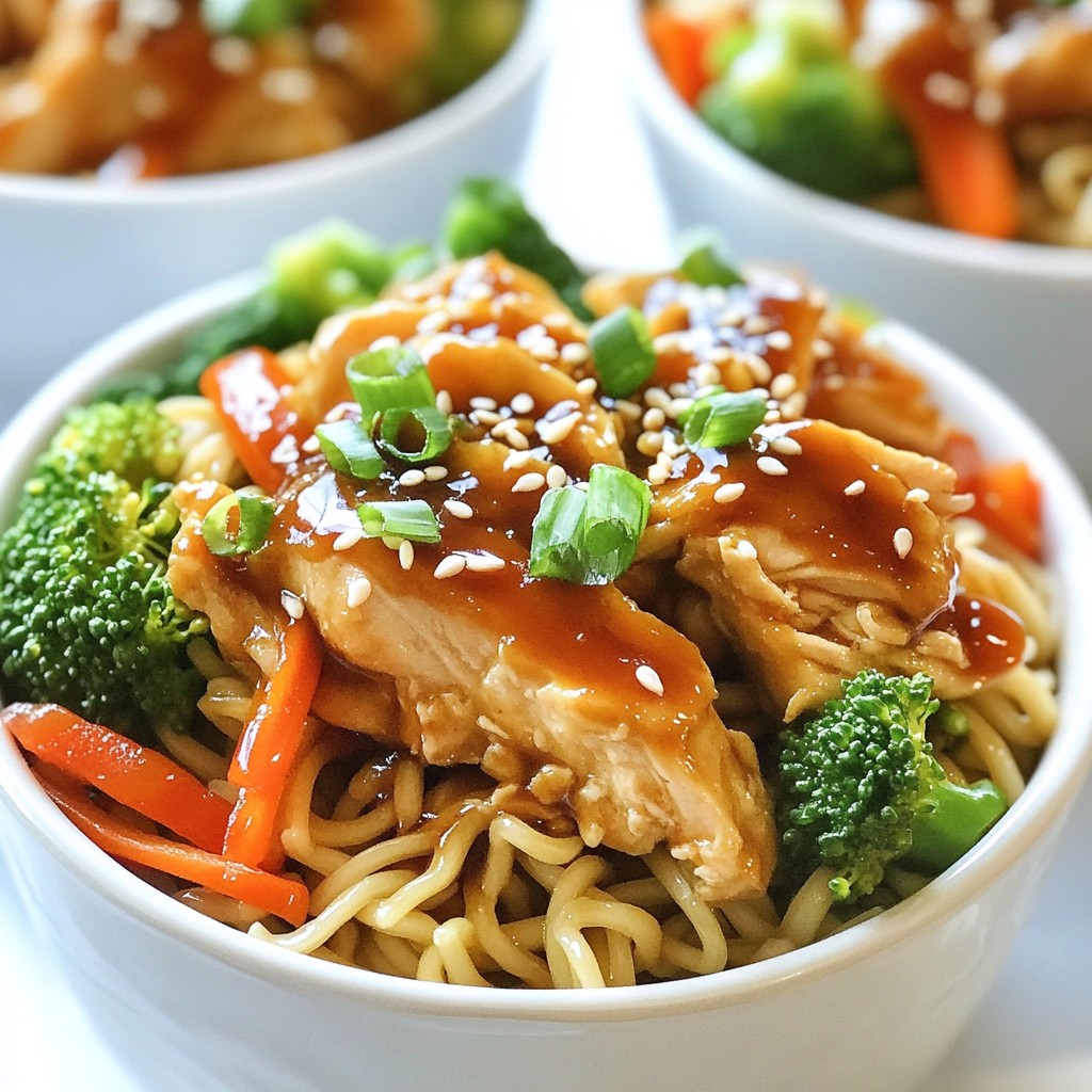 Teriyaki Chicken Noodle Bowls Easy and Flavorful Meal