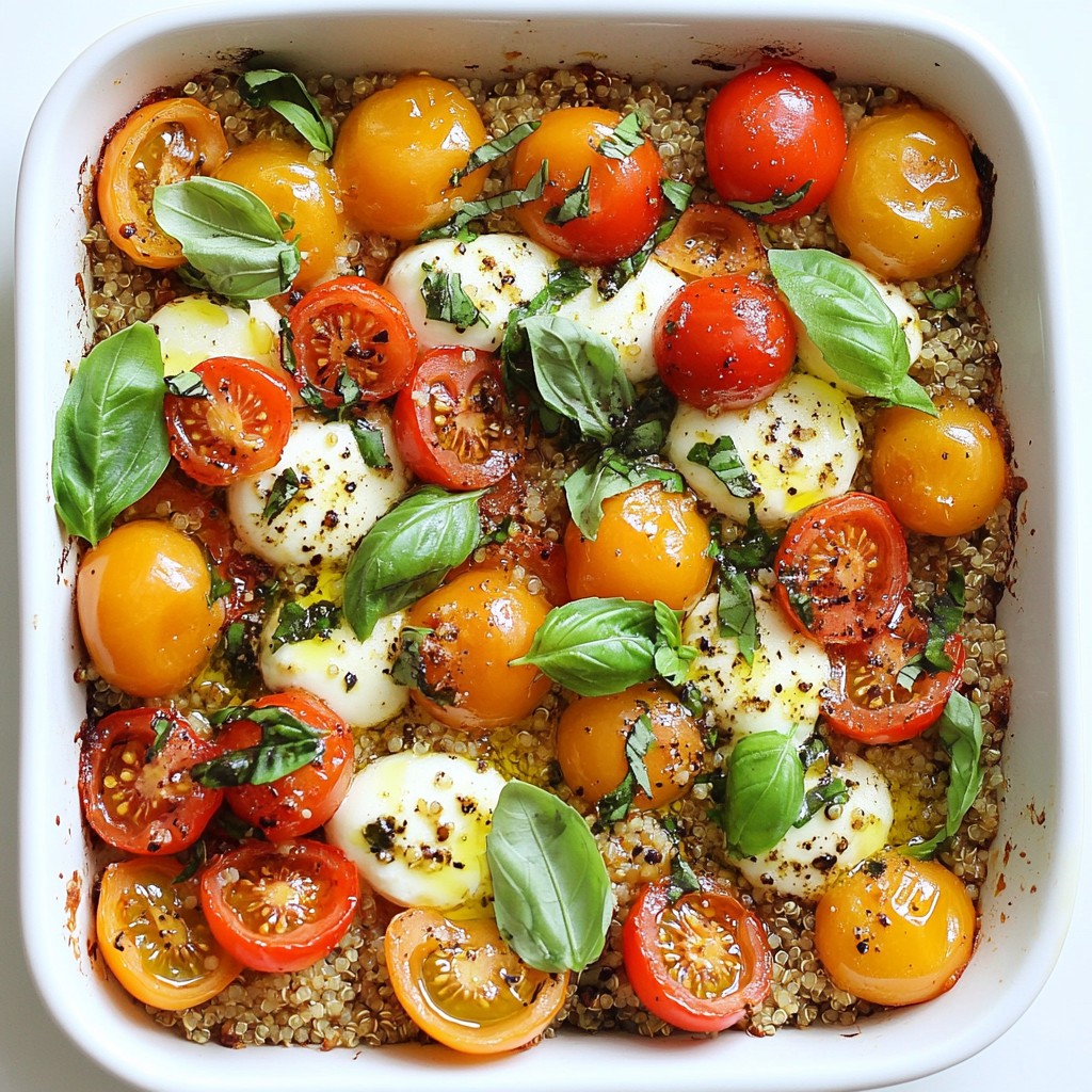 Caprese Quinoa Bake Flavorful and Healthy Delight