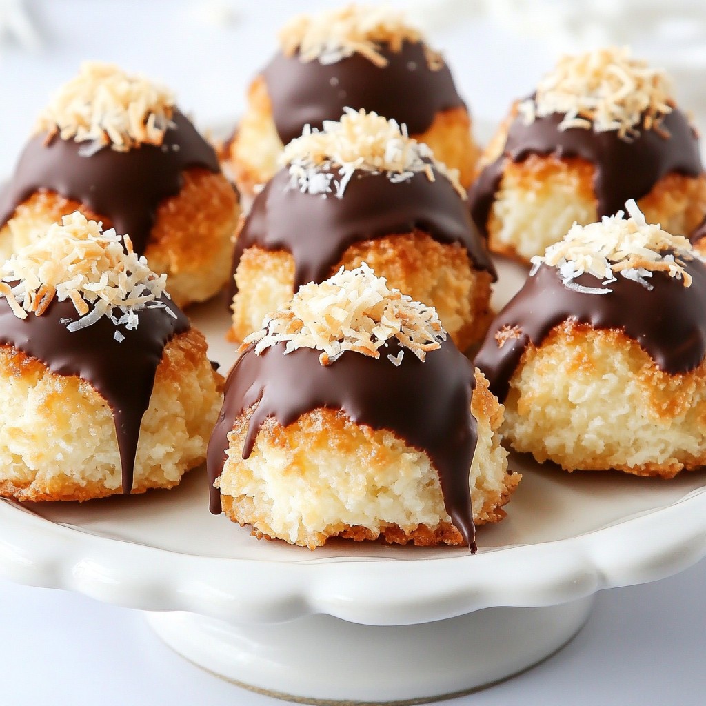 Chocolate Coconut Macaroons Simple and Delicious Recipe