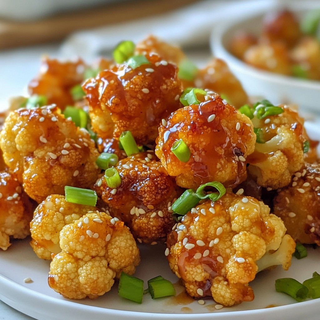 Honey Sesame Cauliflower Bites Tasty and Easy Recipe