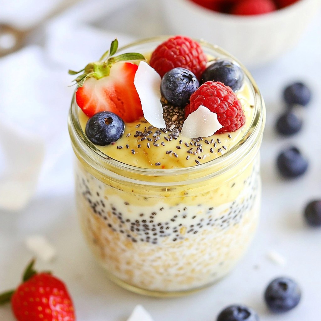 Berry Coconut Overnight Oats Delicious and Simple Recipe