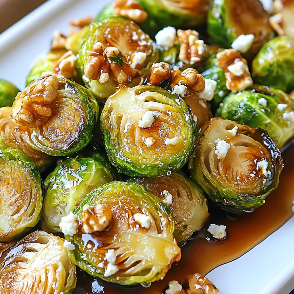 Balsamic Glazed Brussels Sprouts Flavorful Side Dish